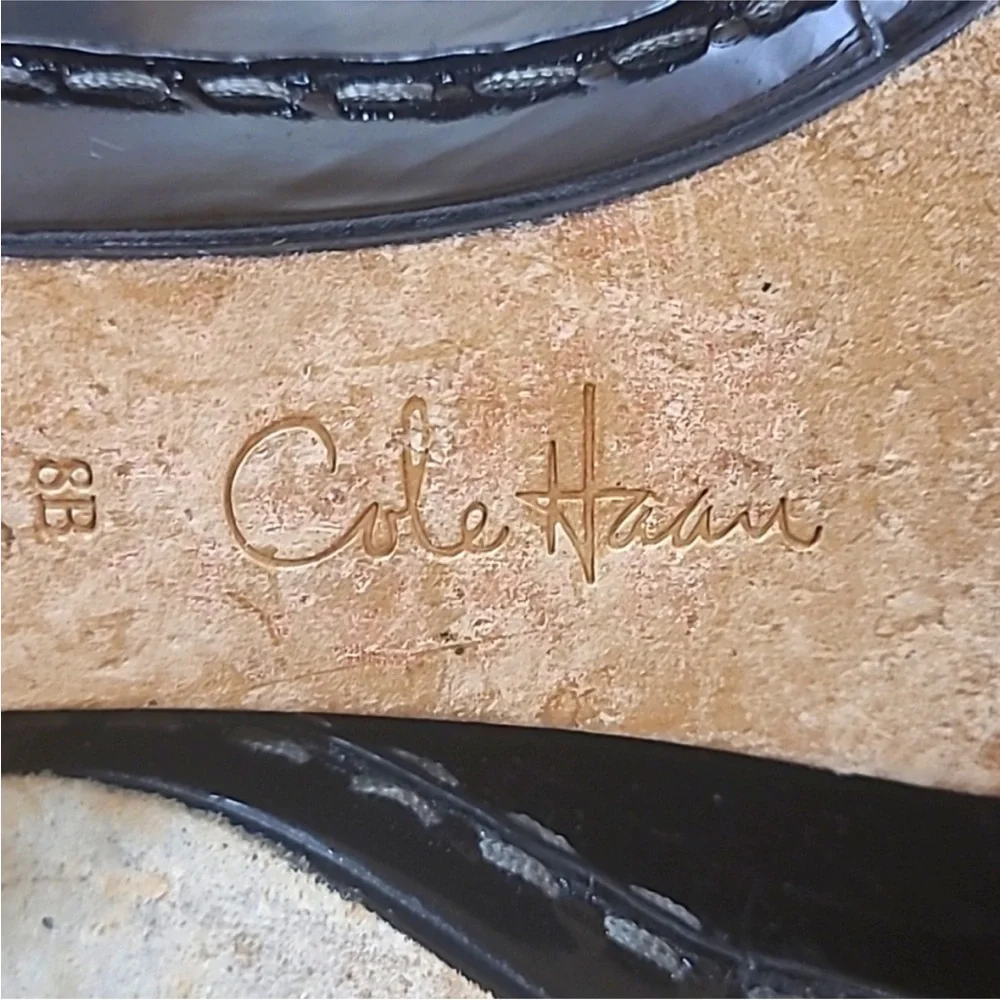 Cole Haan Black‎ patent  Wedge Shoes